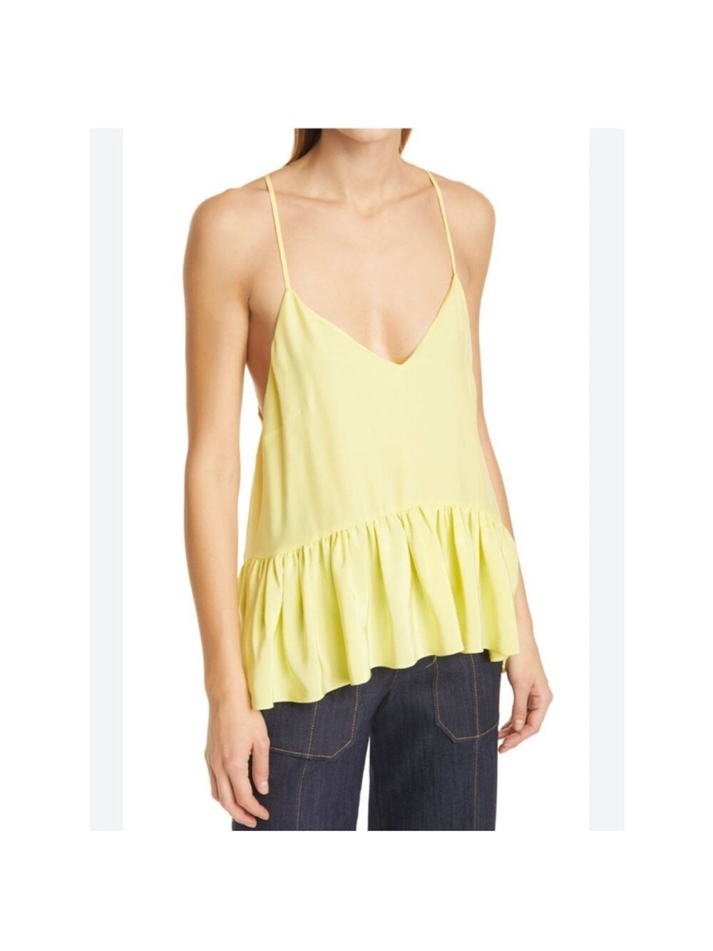 Cinq à Sept Silk Janet Ruffle top